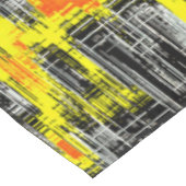 黄色の上の傷から形成された抽象芸術の正方形 テーブルクロス (アングル)