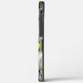 黄色の上の傷から形成された抽象芸術の正方形 Case-Mate iPhoneケース (裏面 / 左)