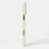 黄色の上の豪華な静かなピンクのシダ iPhoneケース (右側面)
