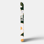 黄色の中央に白い花と緑の背景 Case-Mate iPhoneケース (裏面 / 左)