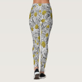 黄色の中央デイジー レギンス (裏面)