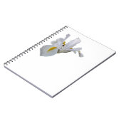 黄色の中心を持つ白い虹彩 ノートブック (左側)