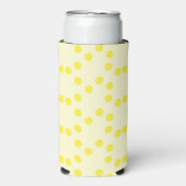 黄色の丸い円 スリム缶クーラー (Seltzer正面)