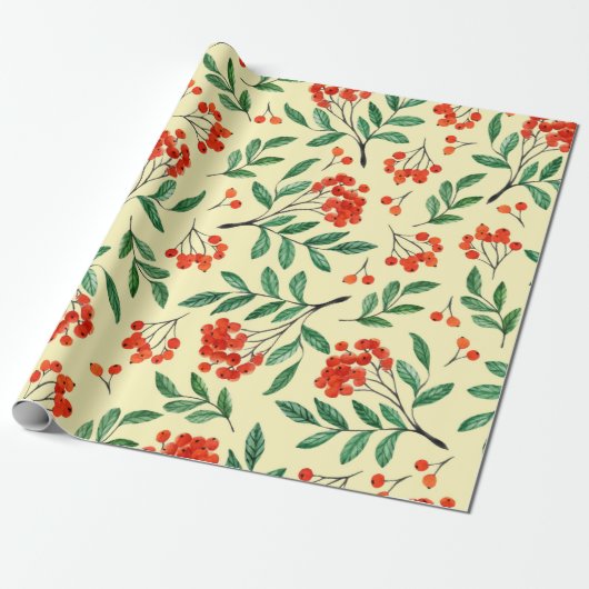 黄色の丸みのない模様。水彩版 ラッピングペーパー (アンロールド)