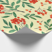 黄色の丸みのない模様。水彩版 ラッピングペーパー (角)