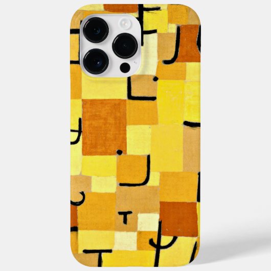 黄色の人物たち - クレーの世界 Case-Mate iPhoneケース (裏面)