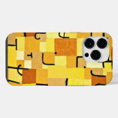 黄色の人物たち - クレーの世界 iPhoneケース (裏面横)