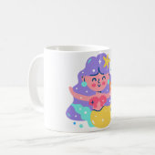 黄色の人魚 コーヒーマグカップ (正面左)