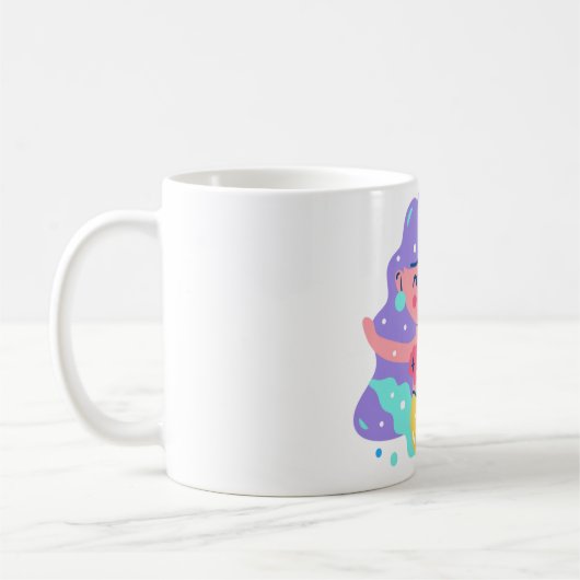 黄色の人魚 コーヒーマグカップ (左)