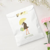 黄色の傘ママ赤ちゃんシャワー フェイバーバッグ (封をした状態)