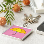 黄色の傘 キーホルダー (側面)