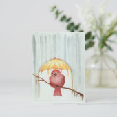 黄色の傘 ポストカード (スタンド正面)