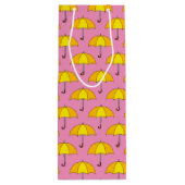 黄色の傘 ワインギフトバッグ (裏面)