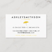 黄色の傘 名刺 (裏面)