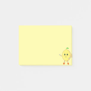 黄色の元気なレモン ポストイット