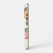 黄色の先生の学校のアップルパターン  iPhone 16ケース (左側面)