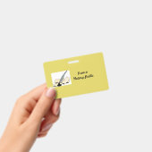 黄色の公証人公的水平バッジ バッジ (手持ち)