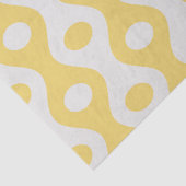 黄色の円と目のパターン 薄葉紙 (詳細)
