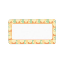 黄色の円住所 シール