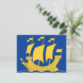 黄色の出荷はがき ポストカード (スタンド正面)