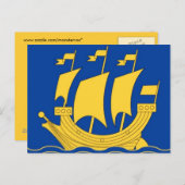 黄色の出荷はがき ポストカード (正面/裏面)