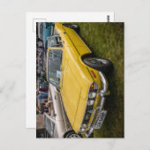 黄色の勝利スタッグスポーツカージグソー ポストカード (正面/裏面)