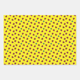 黄色の包装紙(すべての行事) ラッピングペーパーシート