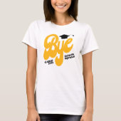 黄色の卒業キャップ シニア Tシャツ (正面)