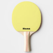 黄色の卓球ラケット違う文字、両側 卓球ラケット (正面)