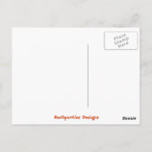 黄色の印象派の中世の花芸術 ポストカード (裏面)