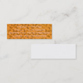 黄色の名刺に茶色のBLOB スキニー名刺 (正面/裏面)