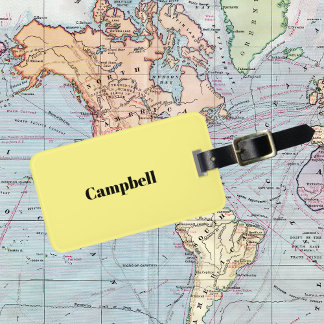 黄色の名前をカスタムする荷物タグ ラゲッジタグ