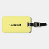黄色の名前をカスタムする荷物タグ ラゲッジタグ (正面横)