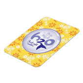 黄色の名前パターン マグネット (左側)