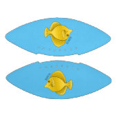 黄色の唐魚漫画イラストレーション アメリカンフットボール (パネル)