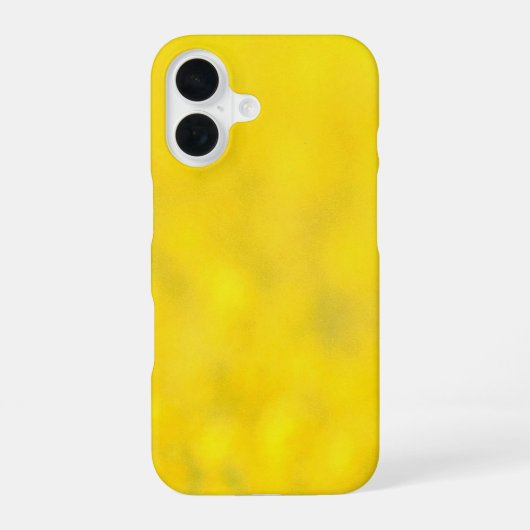 黄色の喜び iPhone 16ケース (裏面)
