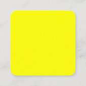 黄色の四角い名刺 スクエア名刺 (裏面)