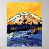 黄色の夕日 ポスター (正面)