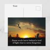 黄色の夕焼け草原共感ポストカード ポストカード (正面/裏面)