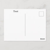 黄色の夕焼け草原共感ポストカード ポストカード (裏面)