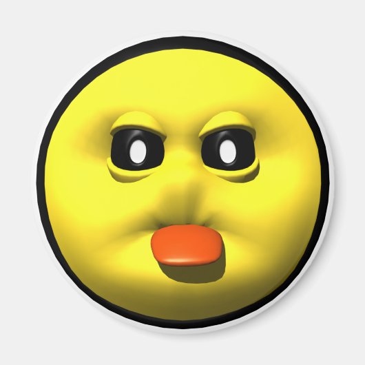 黄色の外反突出 マグネット (正面)