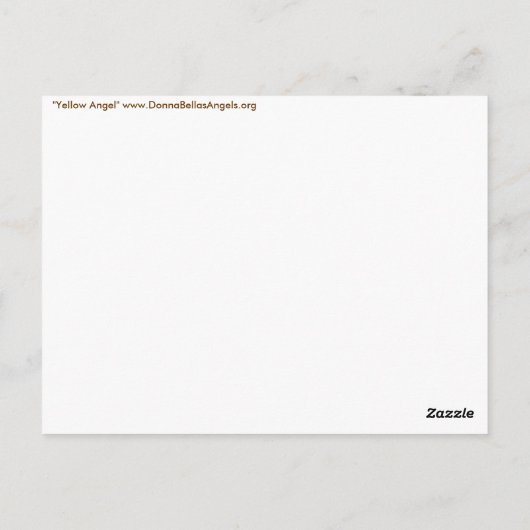 黄色の天使のポストカード ポストカード (裏面)