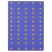 黄色の太陽のパターン クリップボード (裏面)