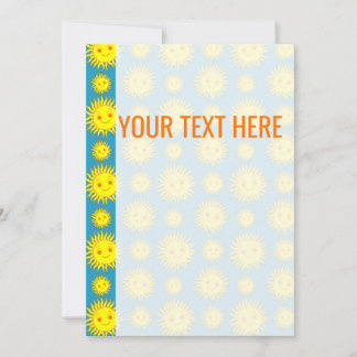 黄色の太陽顔パターン発表 案内状