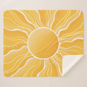 黄色の太陽 シェルパブランケット (正面(横))