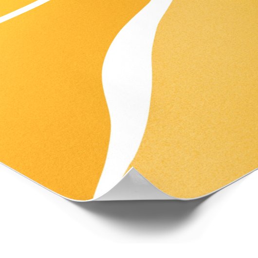 黄色の太陽 ポスター (角)