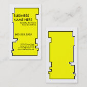 黄色の奇数レックス 名刺 (正面/裏面)