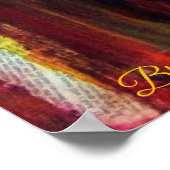 黄色の女性 ポスター (角)