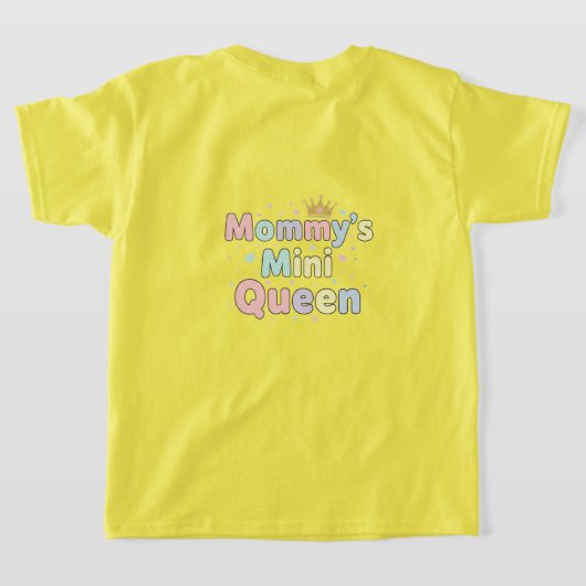黄色の女王 Tシャツ (レイダウン裏面)