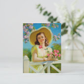 黄色の女 ポストカード (スタンド正面)